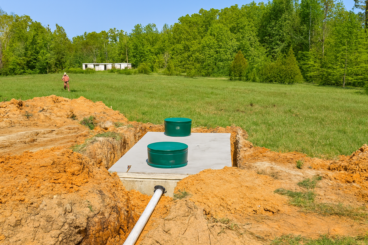 Septic system installation
